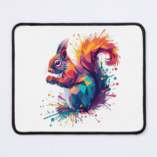 Item preview, Capture The Elusive - Geometric Squirrel Splash Art designed and sold by Lumive.