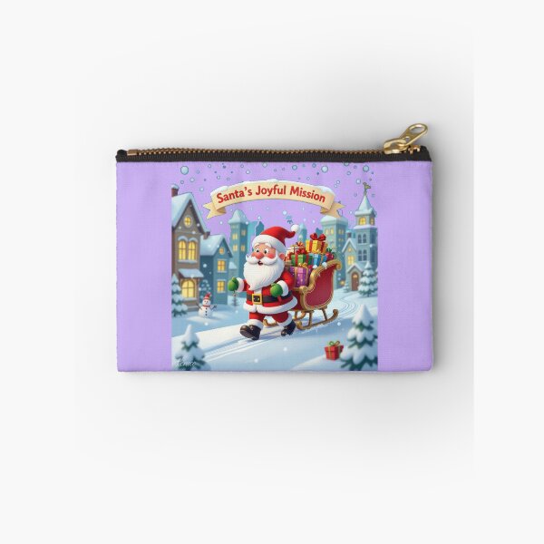 Item preview, Cute Santa Knocking on Door – 3D Funny Scene , designed and sold by PaintMeWorld.