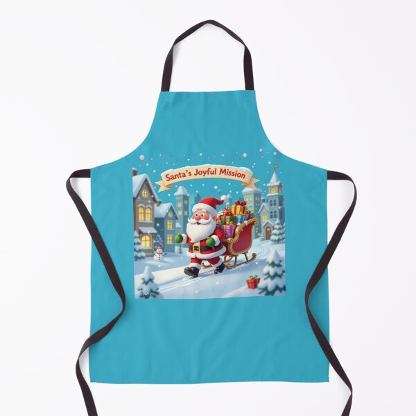 Item preview, Cute Santa Knocking on Door – 3D Funny Scene , designed and sold by PaintMeWorld.