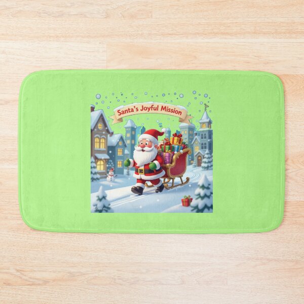 Item preview,  Cute Santa Knocking on Door – 3D Funny Scene ,  designed and sold by PaintMeWorld.