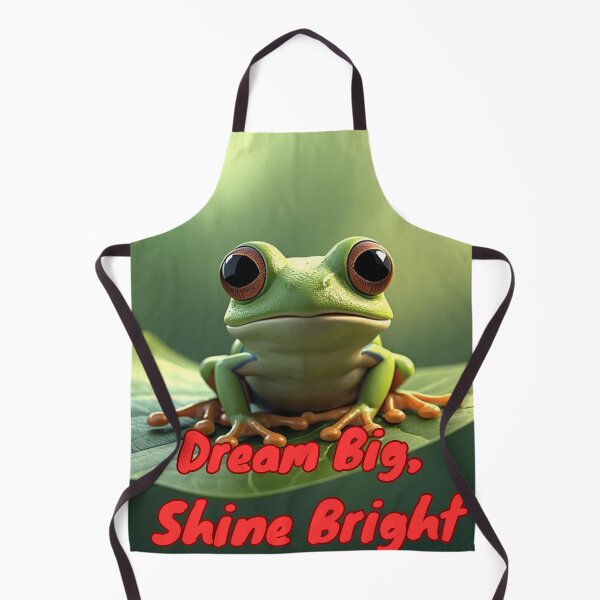 Item preview, Sunny Frog Hops – Dream Big & Shine Bright Poster designed and sold by ArtShop2025LV.