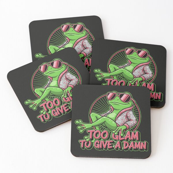 Item preview, Too Glam Frog – Sparkle & Sass Holiday Vibes designed and sold by AwesomeBeyondLimits.