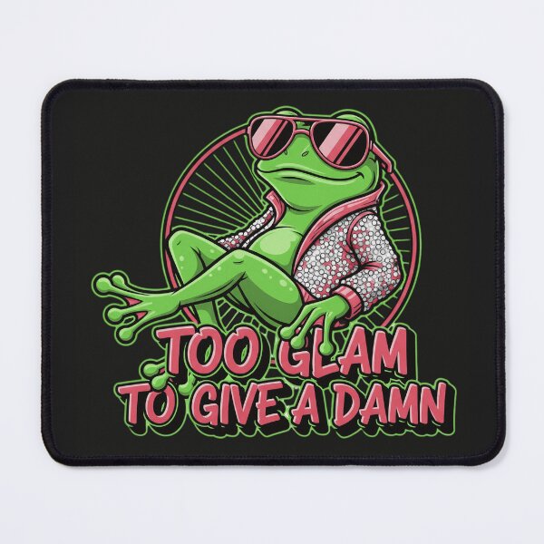 Item preview, Too Glam Frog – Sparkle & Sass Holiday Vibes designed and sold by AwesomeBeyondLimits.