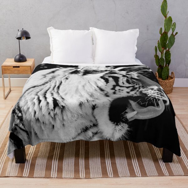Item preview, The Talking Tiger – Expression in Black and White / Swiss Artwork Photography designed and sold by Raphael Wolf.