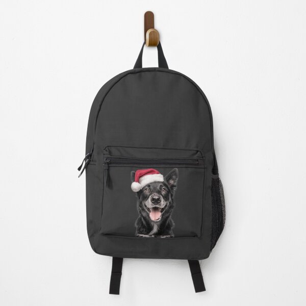 Item preview, Cute Mudi dog Christmas Art — Mudi dog Wearing Santa Hat designed and sold by LazyOwlStore.