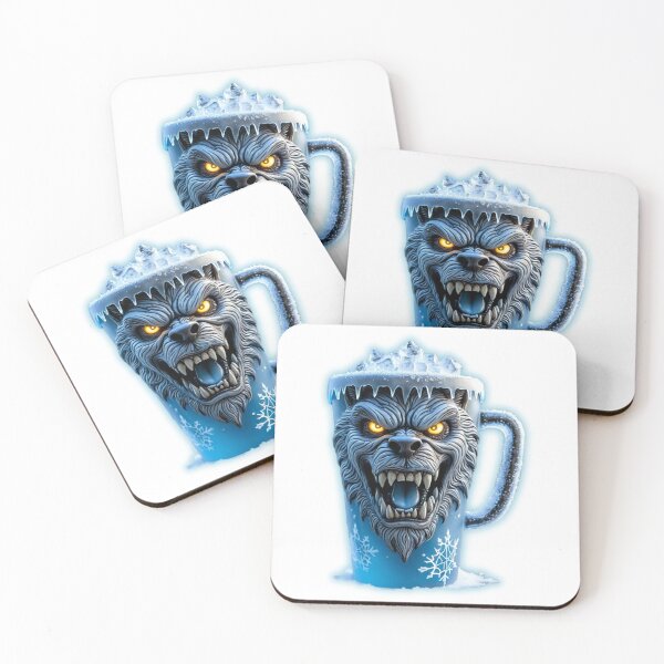 Item preview, Winter Alpha Mug: Werewolf & Ice Crystal Fury 極寒のアルファ designed and sold by CamillaCreation.
