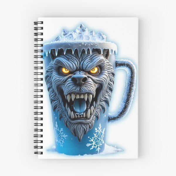 Item preview, Winter Alpha Mug: Werewolf & Ice Crystal Fury 極寒のアルファ designed and sold by CamillaCreation.