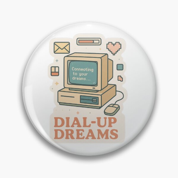 Item preview, Dial-Up Dreams – Retro Computer Nostalgia Design designed and sold by Truvas.