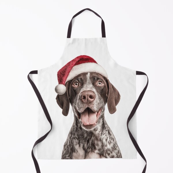 Item preview, Cute Pointer dog Christmas Art — Pointing dog Wearing Santa Hat designed and sold by LazyOwlStore.