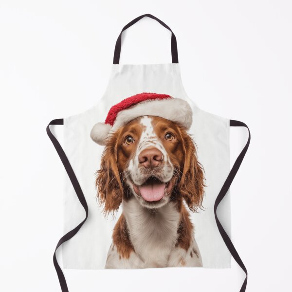 Item preview, Cute Welsh Springer Spaniel Christmas Art — Welshie Wearing Santa Hat designed and sold by LazyOwlStore.