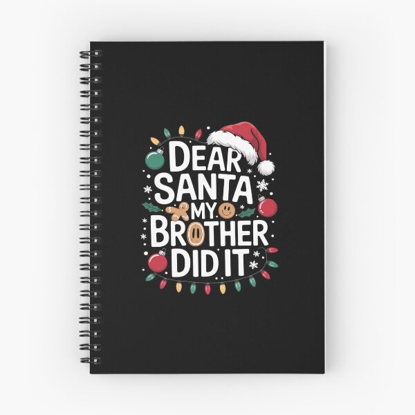 Item preview, Little Brother Christmas Dear Santa My Brother Did It designed and sold by BeetleMalon.