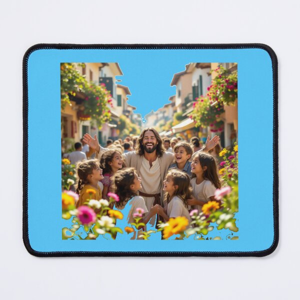 Item preview, Jesus the Healer of Joy – 3D Cute & Funny Christmas City Scene, designed and sold by PaintMeWorld.