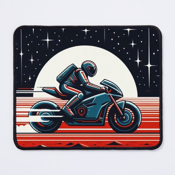 Item preview, Cosmic Rider: Neon Speed Across the Stars designed and sold by Dogandesighn.