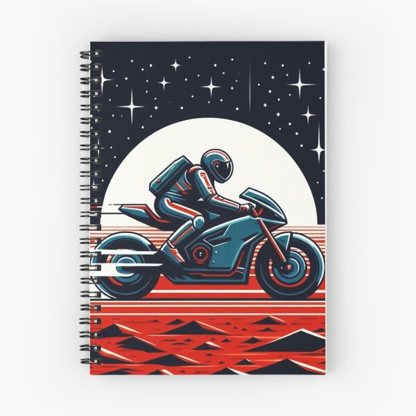 Item preview, Cosmic Rider: Neon Speed Across the Stars designed and sold by Dogandesighn.