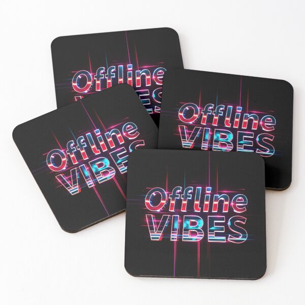 Item preview, Offline Vibes – Retro Chrome Glitch Art Y2K Design designed and sold by CMdigit.