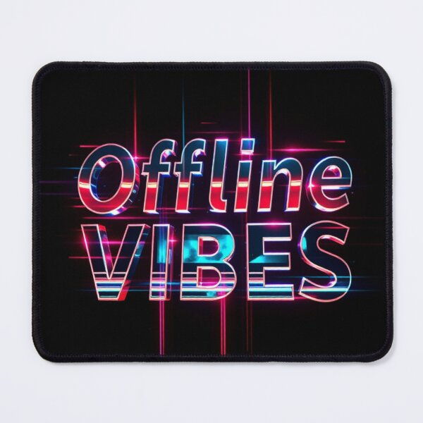 Item preview, Offline Vibes – Retro Chrome Glitch Art Y2K Design designed and sold by CMdigit.