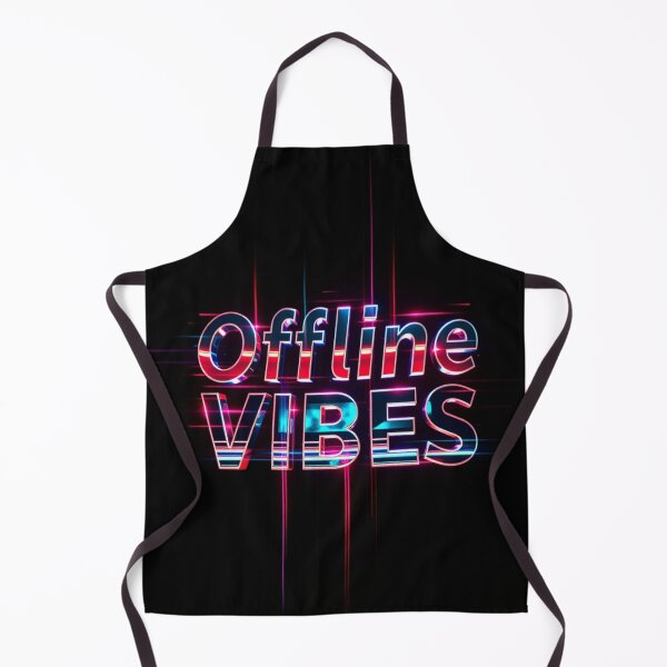 Item preview, Offline Vibes – Retro Chrome Glitch Art Y2K Design designed and sold by CMdigit.