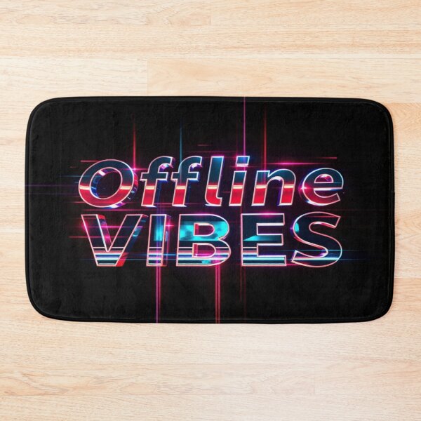 Item preview, Offline Vibes – Retro Chrome Glitch Art Y2K Design designed and sold by CMdigit.