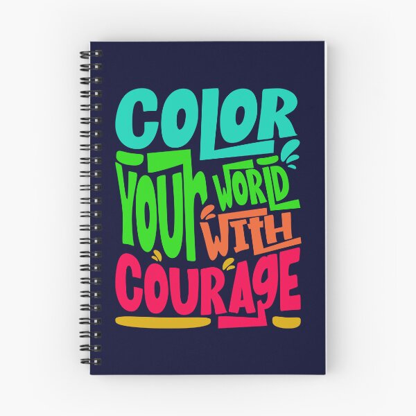 Item preview, Color Your World With Courage - Bold Funky Typography Slogan designed and sold by SaadArtCo.