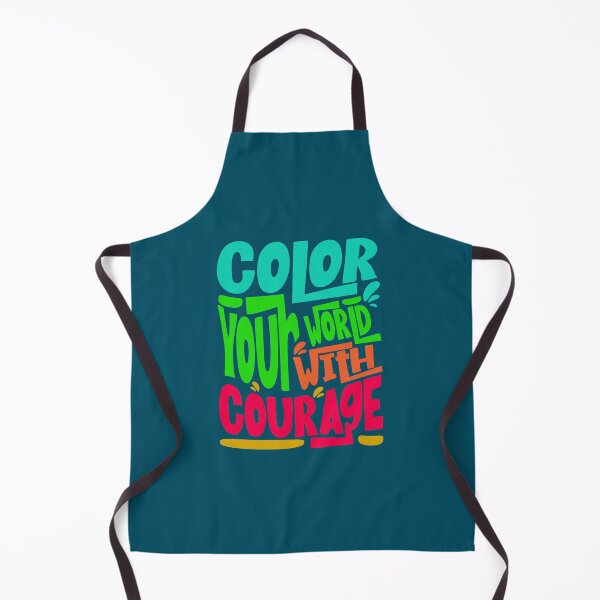 Item preview, Color Your World With Courage - Bold Funky Typography Slogan designed and sold by SaadArtCo.