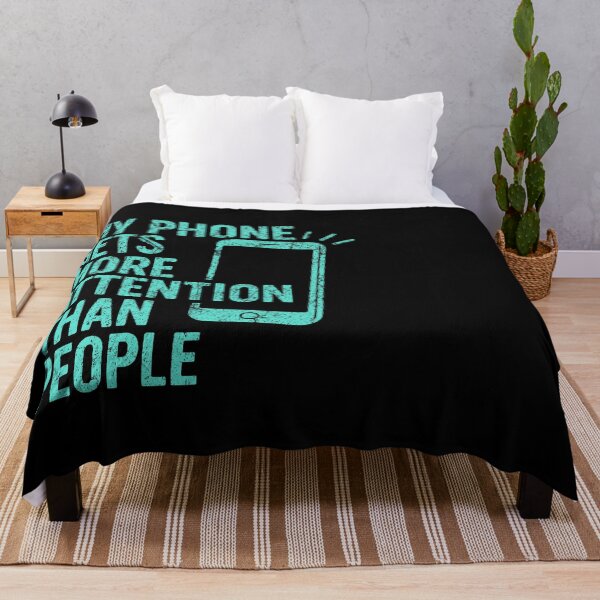 Item preview, My Phone Gets More Attention Than People – Funny Modern Life Quote designed and sold by SnappyPNG.