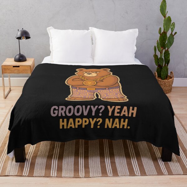 Item preview, Groovy Bear with Attitude – Retro Sass Vibes designed and sold by AwesomeBeyondLimits.