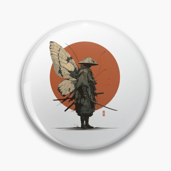 Item preview, Samurai Mothman Japan Manga Anime Ronin designed and sold by ambystomatees.