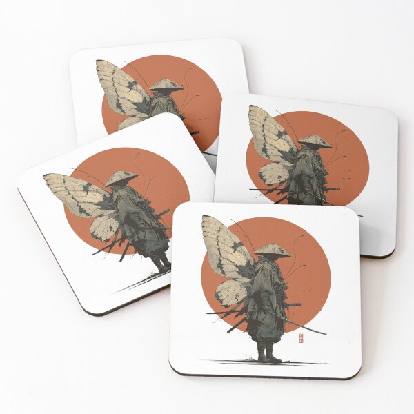 Item preview, Samurai Mothman Japan Manga Anime Ronin designed and sold by ambystomatees.