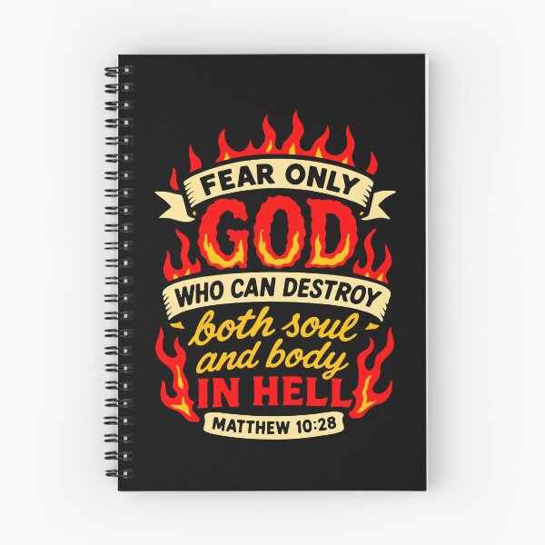 Item preview, Matthew 10:28 Fear Only God Who Can Destroy Both Soul And Body In Hell designed and sold by plushism.