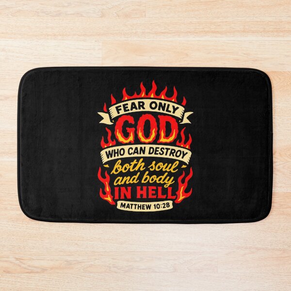 Item preview, Matthew 10:28 Fear Only God Who Can Destroy Both Soul And Body In Hell designed and sold by plushism.