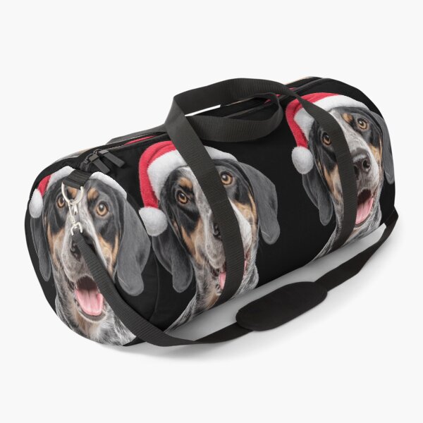 Item preview, Cute Bluetick Coonhound Christmas Art — Bluetick Coonhound Wearing Santa Hat designed and sold by LazyOwlStore.