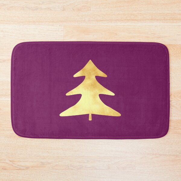 Item preview, Golden Pine Tree on purple - Calm, Sensory-Friendly designed and sold by CreaTwinkles.