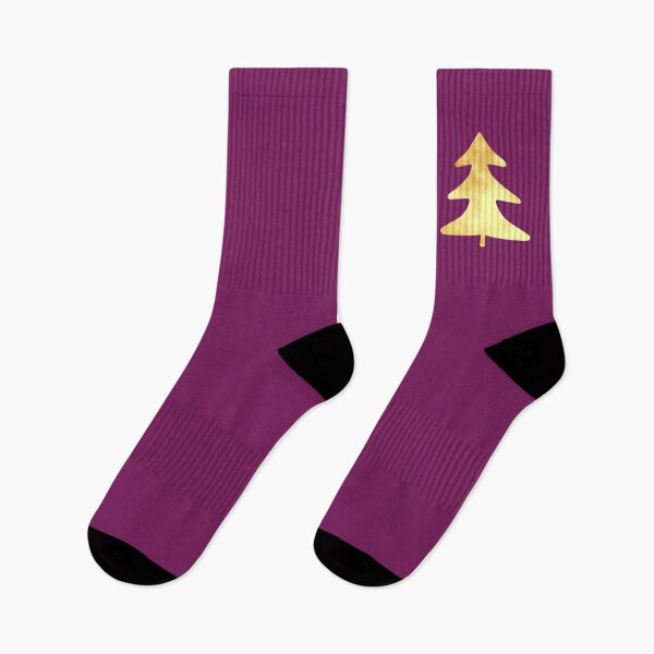 Item preview, Golden Pine Tree on purple - Calm, Sensory-Friendly designed and sold by CreaTwinkles.