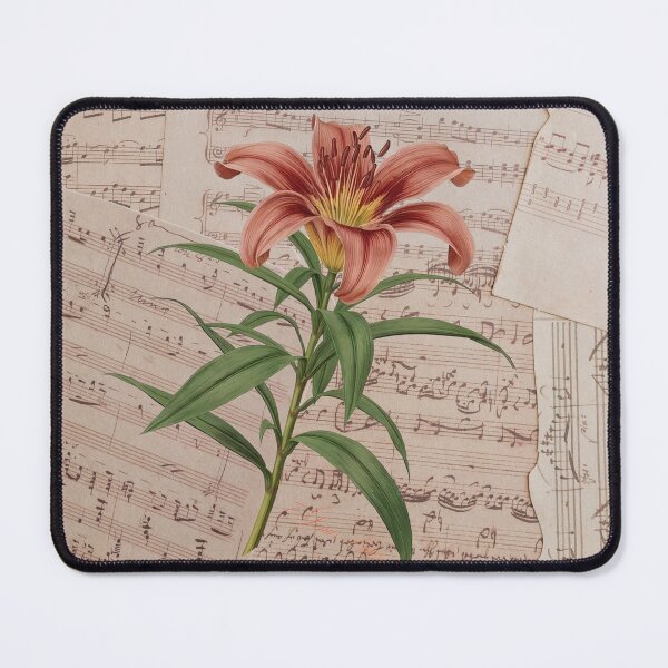 Item preview, Lilium | Botanical Lily Illustration on Vintage Sheet Music designed and sold by ChristinePartlow.