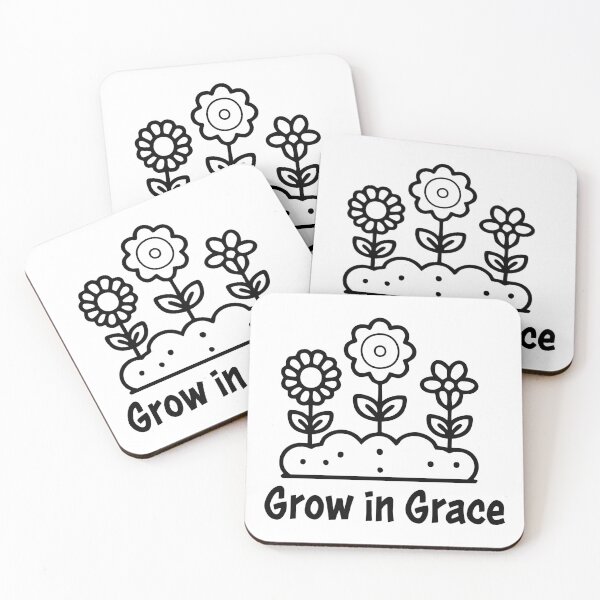 Item preview, Grow in Grace – Christian Faith Typography T-Shirt Design designed and sold by CrossCrafted.