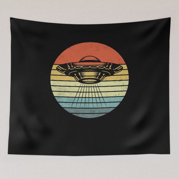 Item preview, Cute retro vintage UFO designed and sold by Jcat7.