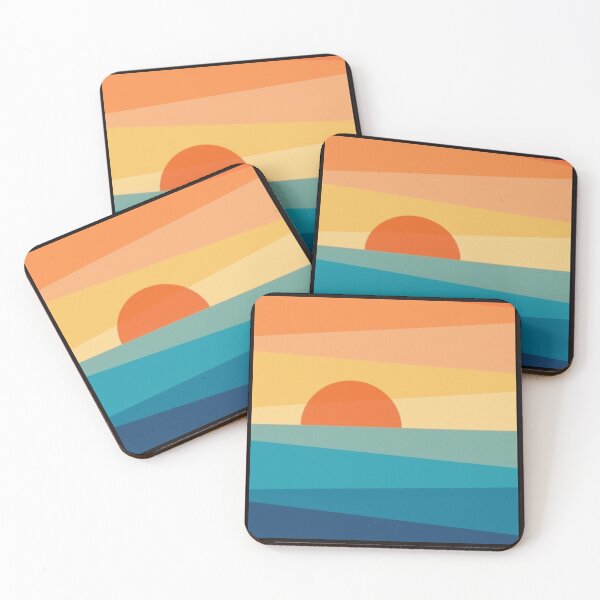 Item preview, Sunset Horizon Color Stripes Artwork  designed and sold by NivyasArtistry.