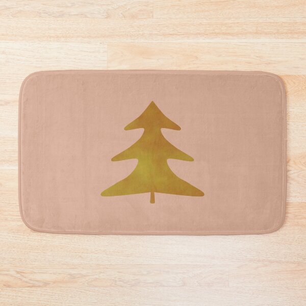 Item preview, Golden Pine Tree on creme - Calm, Sensory-Friendly designed and sold by CreaTwinkles.