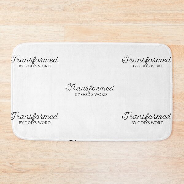 Item preview, Transformed By God's Word – Christian Faith Typography T-Shirt Design designed and sold by CrossCrafted.