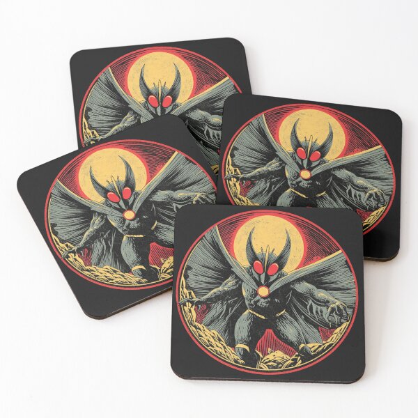 Item preview, Mothra Mothman Kaiju Cryptid Manga designed and sold by ambystomatees.