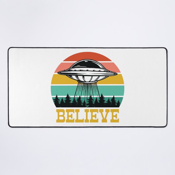 Item preview, BELIEVE alien vintage retro UFO designed and sold by Jcat7.