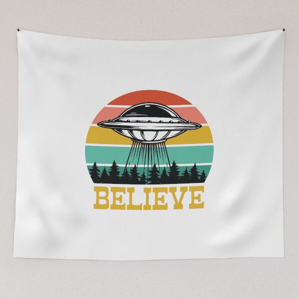 Item preview, CREE en un OVNI retro vintage extraterrestre designed and sold by Jcat7.
