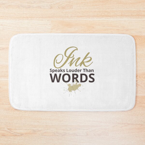 Item preview, Ink Speaks Louder Than Words – Artistic Calligraphy Quote for Creatives & Writers designed and sold by HyzoArt.