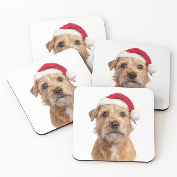 Item preview, Cute Norfolk Terrier Christmas Art — Norfolk Terrier Wearing Santa Hat designed and sold by LazyOwlStore.