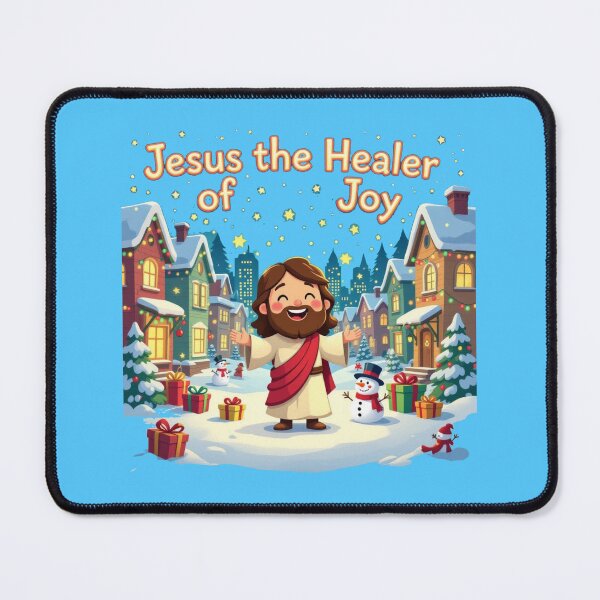 Item preview, Jesus the Healer of Joy – 3D Cute & Funny Christmas City Scene, designed and sold by PaintMeWorld.