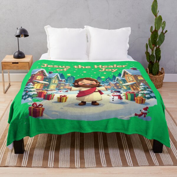 Item preview,  Jesus the Healer of Joy – 3D Cute & Funny Christmas City Scene,   designed and sold by PaintMeWorld.