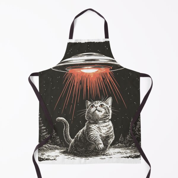Item preview, UFO Alien Beaming Up a Cat Vintage designed and sold by Jcat7.