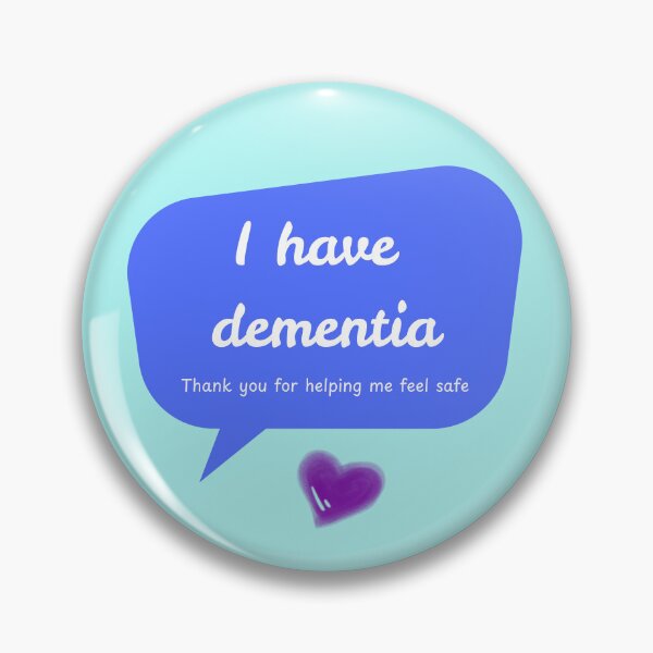 Item preview, “I Have Dementia –Thank you for helping me feel safe” Wearable Alert Dementia Support designed and sold by The Awareness Project.