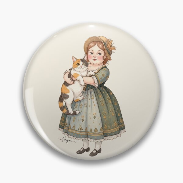 Item preview, Little Darling and Her Bobtail: Japanese Calico Cat Portrait designed and sold by Pasteltone.