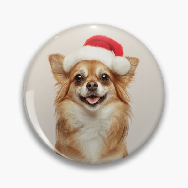 Item preview, Cute Russian Toy dog Christmas Art — Russian Toy dog Wearing Santa Hat designed and sold by LazyOwlStore.